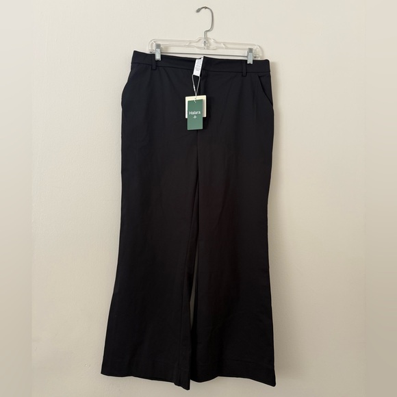 NWT Halara Flex™ Black Mid Rise Pocket Straight Leg Work Pants Womens Large - Picture 6 of 14
